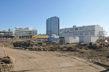 814595 Afbeelding van het bouwrijp maken van het terrein aan de Mineurslaan te Utrecht in verband met bouw van de ...